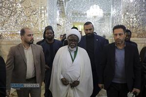 تشرف شیخ زکزاکی به زیارت حرم حضرت فاطمه معصومه (س)