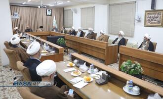 جلسه جامعه مدرسین حوزه علمیه با حضور جبلی رئیس رسانه ملی