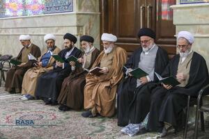 تشییع پیکر آیت الله سیدهادی حسینی سیستانی برادر حضرت آیت‌الله سید علی سیستانی