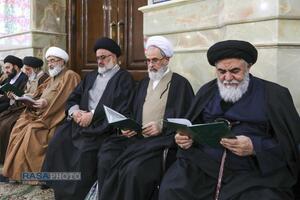 تشییع پیکر آیت الله سیدهادی حسینی سیستانی برادر حضرت آیت‌الله سید علی سیستانی