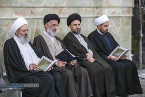 تشییع پیکر آیت الله سیدهادی حسینی سیستانی برادر حضرت آیت‌الله سید علی سیستانی