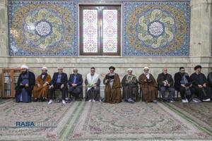 تشییع پیکر آیت الله سیدهادی حسینی سیستانی برادر حضرت آیت‌الله سید علی سیستانی