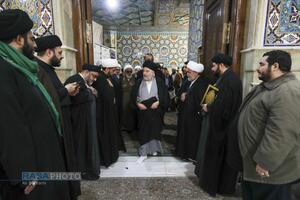 تشییع پیکر آیت الله سیدهادی حسینی سیستانی برادر حضرت آیت‌الله سید علی سیستانی