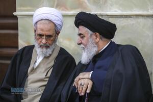 تشییع پیکر آیت الله سیدهادی حسینی سیستانی برادر حضرت آیت‌الله سید علی سیستانی