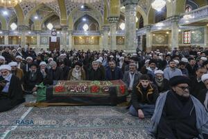 تشییع پیکر آیت الله سیدهادی حسینی سیستانی برادر حضرت آیت‌الله سید علی سیستانی