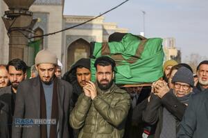 تشییع پیکر آیت الله سیدهادی حسینی سیستانی برادر حضرت آیت‌الله سید علی سیستانی