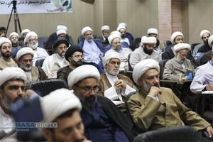 گردهمایی اساتید و فضلای حوزه علمیه خوزستان با حضور آیت الله محسن اراکی