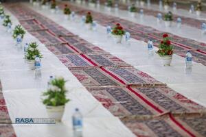 ضیافت افطار در صحن ملکوتی حرم کریمه اهلبیت (س)