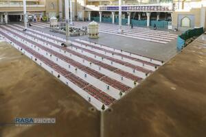 ضیافت افطار در صحن ملکوتی حرم کریمه اهلبیت (س)