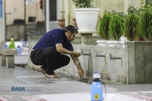 ضیافت افطار در صحن ملکوتی حرم کریمه اهلبیت (س)