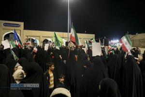 تجمع مردم انقلابی و ولایتمدار قم در حمایت از نظام مقدس اسلامی و محکومیت تجاوز دشمن آمریکایی و صهیونیستی به کشور