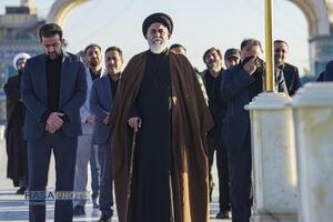 آئین تعویض پرچم مسجد مقدس جمکران در پی شهادت حضرت آیت‌الله‌العظمی خامنه‌ای (قدس‌سره)