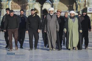 آئین تعویض پرچم مسجد مقدس جمکران در پی شهادت حضرت آیت‌الله‌العظمی خامنه‌ای (قدس‌سره)