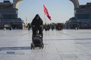 آئین تعویض پرچم مسجد مقدس جمکران در پی شهادت حضرت آیت‌الله‌العظمی خامنه‌ای (قدس‌سره)