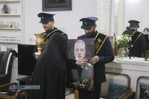 حضور خادمان حرم حضرت معصومه (س) در منزل سپهبد شهید عبدالرحیم موسوی