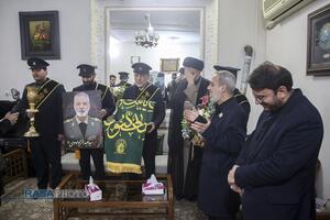 حضور خادمان حرم حضرت معصومه (س) در منزل سپهبد شهید عبدالرحیم موسوی