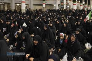 مراسم وداع با پیکر ۸ شهید حملات آمریکایی صهیونیستی اخیر به شهر مقدس قم