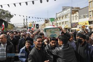 مراسم تشییع پیکر شهید حجت الاسلام محسن مهدوی کلاته