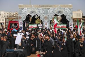 تشییع 13 شهید حملات اخیر دشمن در قم