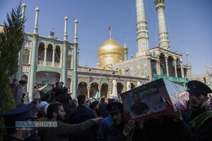 تشییع 13 شهید حملات اخیر دشمن در قم