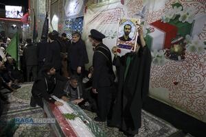 وداع با با پیکر شهید مجید دلیریان در حرم کریمه اهلبیت (س)