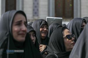 تشییع پبکر ۶ شهید جنگ رمضان در قم