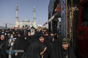تشییع پبکر ۶ شهید جنگ رمضان در قم