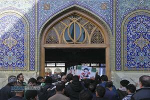 تشییع پبکر ۶ شهید جنگ رمضان در قم