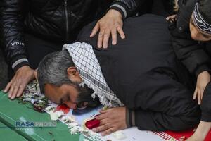 تشییع پبکر ۶ شهید جنگ رمضان در قم