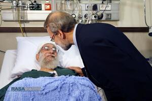 عکس‌هایی از شهید دکتر علی لاریجانی در کنار رهبر شهید انقلاب