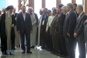 عکس‌هایی از شهید دکتر علی لاریجانی در کنار رهبر شهید انقلاب