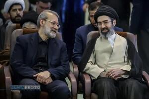 عکس‌هایی از شهید دکتر علی لاریجانی در کنار رهبر شهید انقلاب