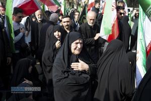 تشییع شهید دکتر علی لاریجانی، سردار سلیمانی و شهدای ناو دنا در تهران