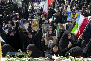 تشییع شهید دکتر علی لاریجانی، سردار سلیمانی و شهدای ناو دنا در تهران