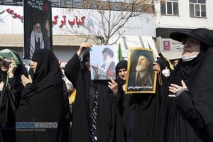 تشییع شهید دکتر علی لاریجانی، سردار سلیمانی و شهدای ناو دنا در تهران