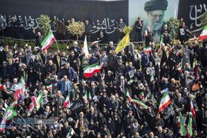 تشییع شهید دکتر علی لاریجانی، سردار سلیمانی و شهدای ناو دنا در تهران