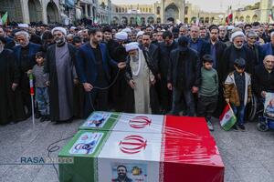 تشییع شهید دکتر علی لاریجانی در قم