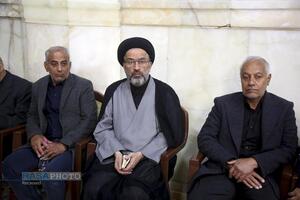 بزرگداشت شهید لاریجانی و وداع با پیکر مطهر شهید کیارش در حرم بانوی کرامت