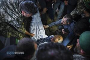 تشییع با شکوه پیکر شهید رسولی بهاروند در روستای ناصروند