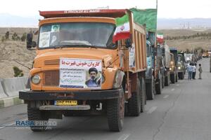 بیعت کامیون‌داران استان قم با رهبر معظم انقلاب