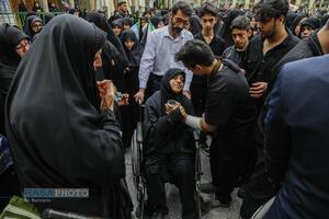 تشییع ۱۲ شهید حملات آمریکایی صهیونیستی به قم
