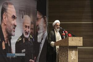 حجت‌الاسلام‌والمسلمین حاجی صادقی نماینده ولی فقیه در سپاه | مراسم بزرگداشت سالگرد سرلشگر شهید حاج حسن محققی