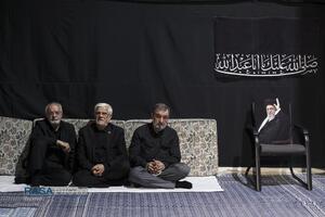 مراسم عزاداری شب تاسوعا در جوار محل شهادت رهبر شهید انقلاب اسلامی