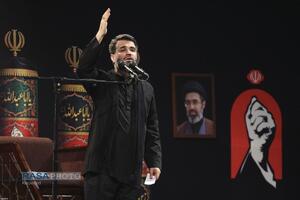 مراسم عزاداری شب تاسوعا در جوار محل شهادت رهبر شهید انقلاب اسلامی