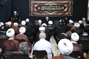 مراسم عزاداری تاسوعای حسینی در بیت حضرت آیت الله نوری همدانی