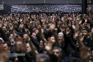 مراسم عزاداری شب عاشورای حسینی در جوار محل شهادت قائد شهید