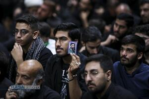 مراسم عزاداری شب عاشورای حسینی در جوار محل شهادت قائد شهید