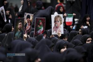 مراسم عزاداری شب عاشورای حسینی در جوار محل شهادت قائد شهید
