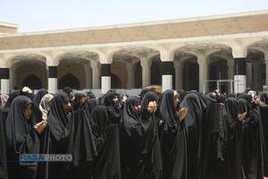 نماز جماعت و عزاداری ظهر عاشورای حسینی در قم