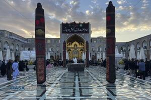 حال و هوای حرم مطهر رضوی در آستانه تشییع امام شهید